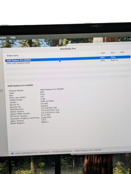 Apple MacBook Pro 16-inch 2019 Intel Core i7-9750H 16GB RAM 500GB A2141 -