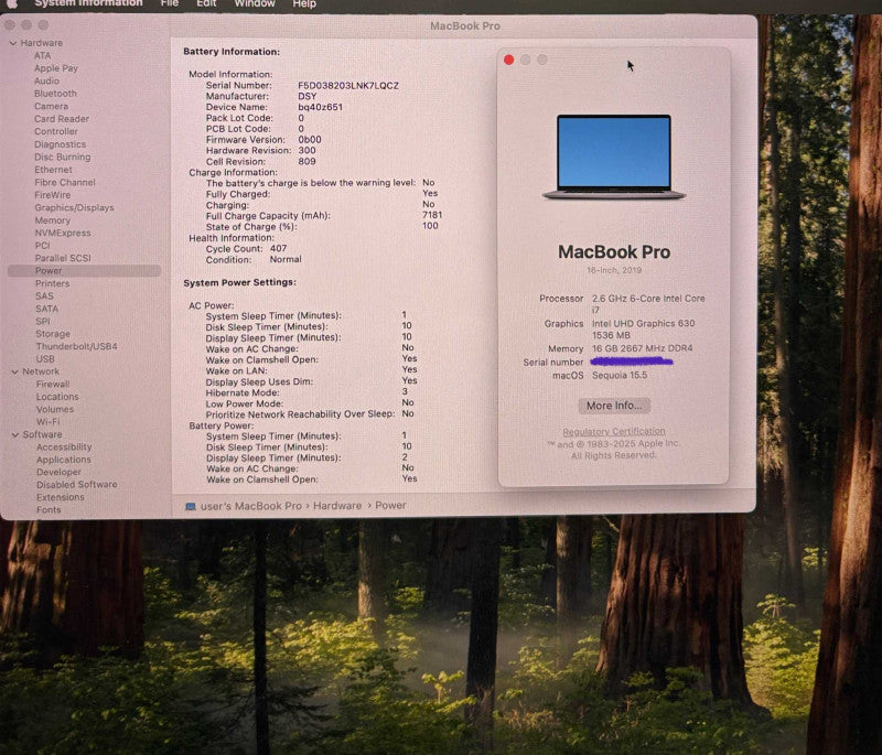 Apple MacBook Pro 16" 2019  i7-9750H Radeon Pro 5300M 16GB RAM 512SSD READ