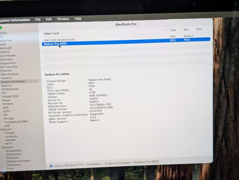 Apple MacBook PRO A1990 15-inch 2019 Intel Core i9-9880H 16GB RAM 500GB  -