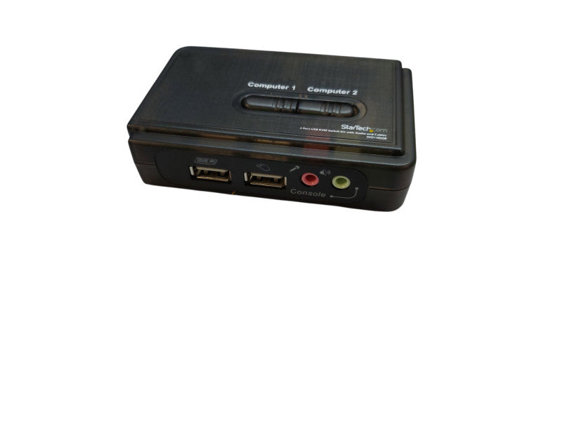 2 Port Black USB KVM Switch Kit SV211KUSB with Audio and Cables