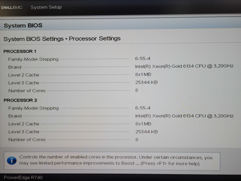 Dell PER740, 2x Xeon Gold 6134 3.20GHz 8C, 64GB DDR4, H730P, 2x 750W PSU  _
