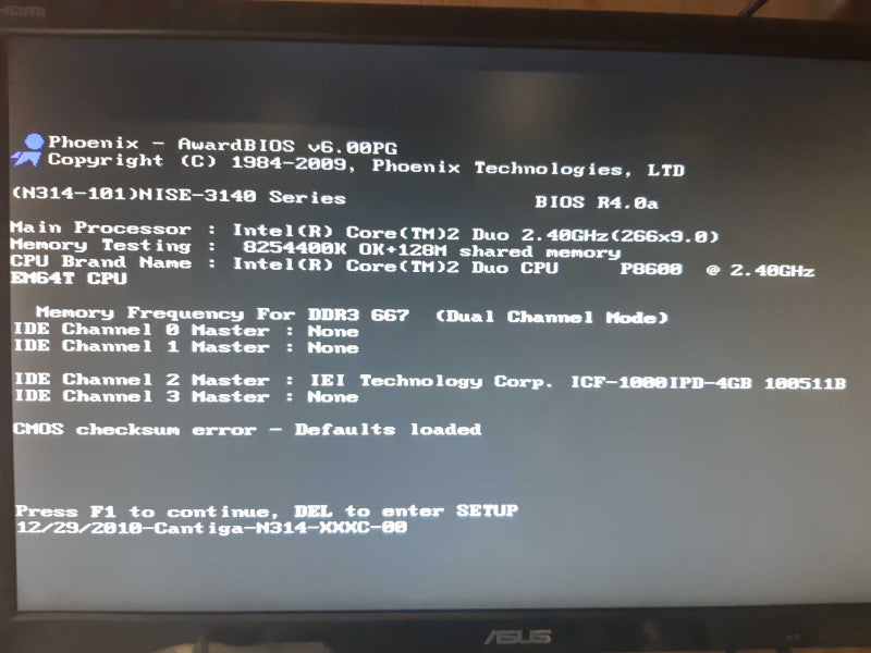 NISE3140 Fanless PC, NO adapter, used working, 256GB 2.5" SSD. 8GB DDR3