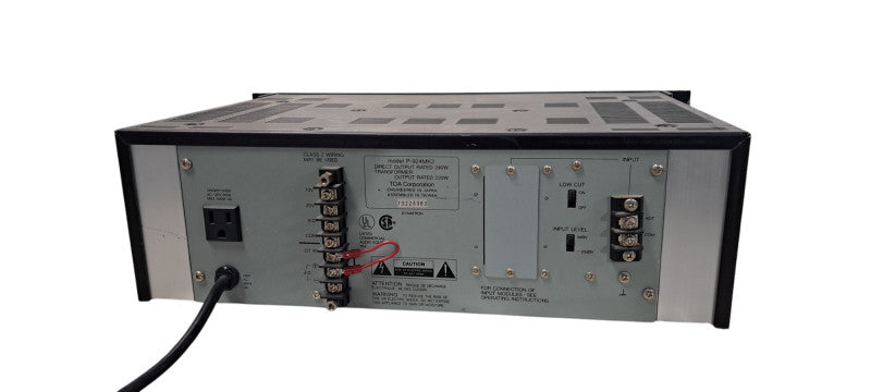 TOA 900 Series II P-924MK2 Single Channel Modular Amplifier