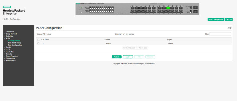 HPE OfficeConnect 1820-24G | 24-Port Gigabit Ethernet Switch | J9980A