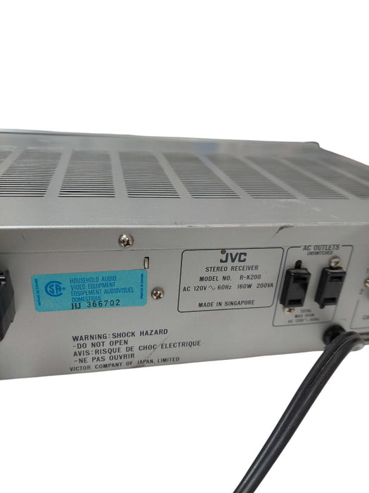 Vintage JVC Digital Synthesizer Stereo Receiver R-K200 Quartz Lock  =