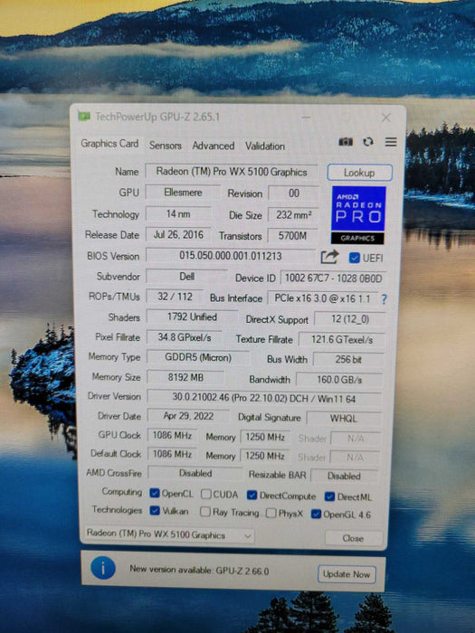 AMD Radeon PRO WX 5100 8GB GDDR5 Graphics Card | 4x DisplayPort !