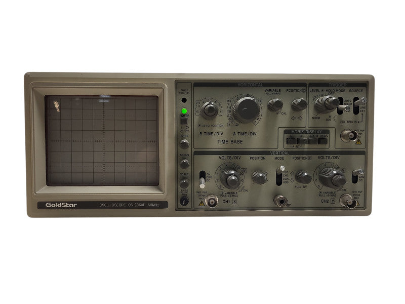 Vintage Goldstar OS-9060D OS9060D Oscilloscope 60MHz READ $