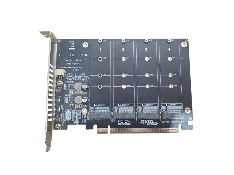 PCI-E X16 TO M.2 NVME 4PORT Expansion Card  Q