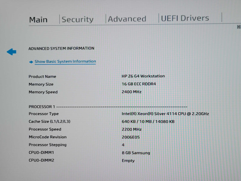 HP WS Z6 G4, 1x Xeon Silver 4114 2.2GHz, 16GB RAM, FirePro W5100, READ _