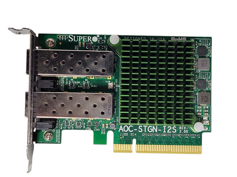 Supermicro Intel X520-DA2 Dual Port AOC-STGN-I2S Network Adapter, LP Bracke _