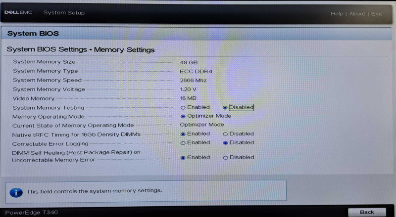 Dell PowerEdge T340 | Xeon E-2174G @3.80GHz, 48GB DDR4, H330, 2x 495W