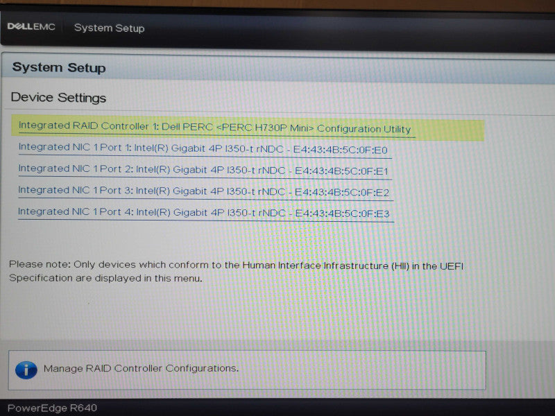 Dell PE R640 1U 8x2.5", 2x Xeon Silver 4110, 64GB DDR4, H730p Mini, READ _