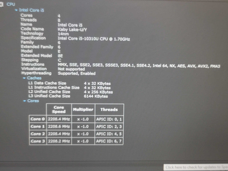 Lenovo ThinkPad T14s i5-10310U 8GB RAM 256GB SSD β Lap200