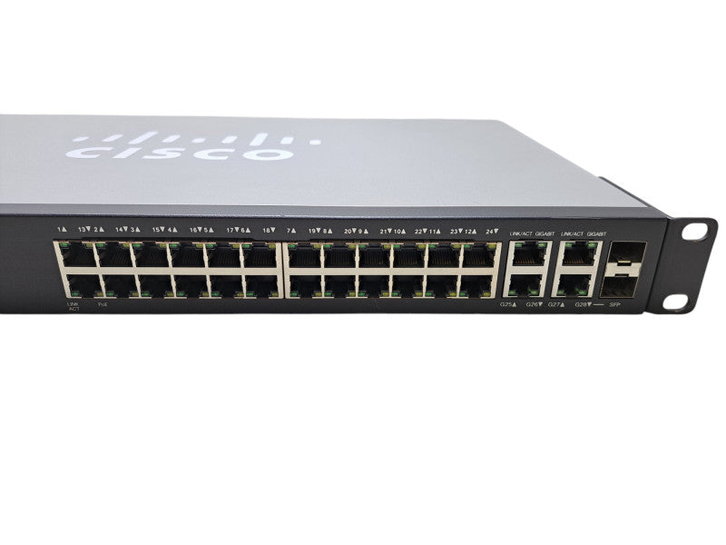 Cisco SG300-28PP-K9 V02 | 28-Port Gigabit PoE+ Managed Switch w/ 2x SFP