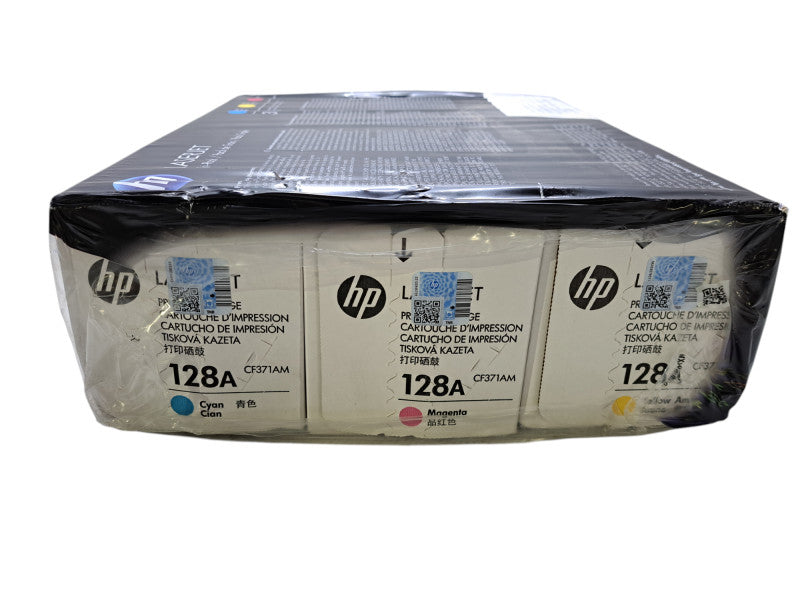 TRI-PACK New Sealed HP 128A Toner Set Cyan Magenta Yellow CM1415 CP1525