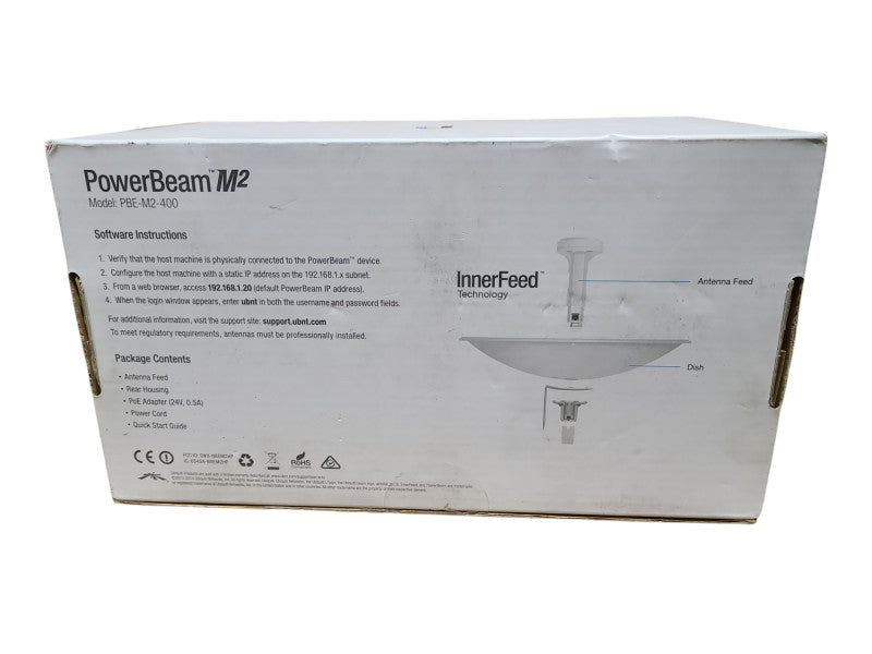 Ubiquiti PBE-M2-400 PowerBeam M2 2.4 GHz airMAX Antenna Feed Q