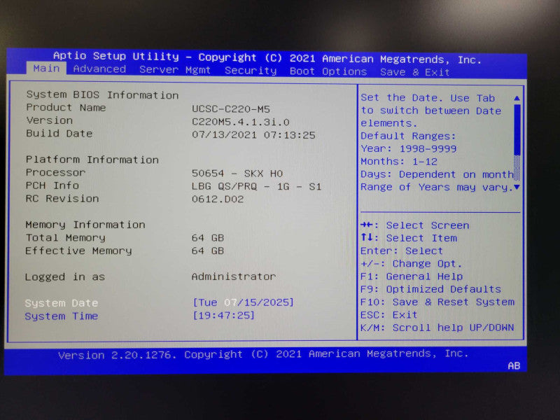 Cisco C220 M5 1U Server 2x Xeon Gold 6132 2.60GHz 64GB DDR4 2x PSU 10x 2.5" _