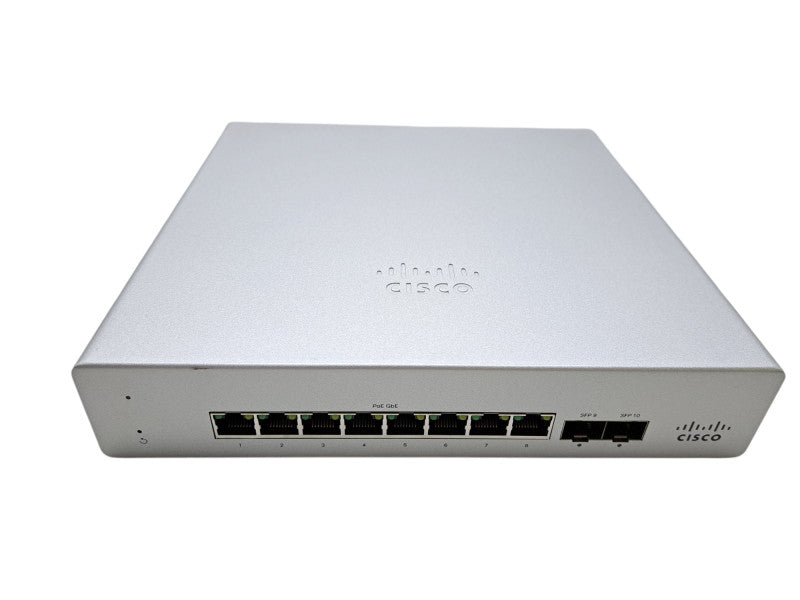 Cisco Meraki MS120-8FP-HW | 8-Port Gigabit PoE+ Cloud Switch UNCLAIMED