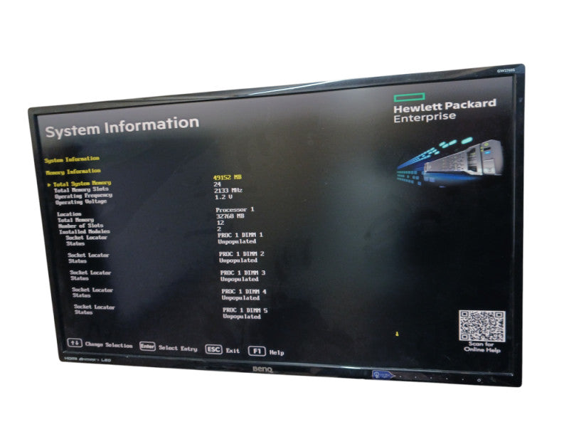 HP ProLiant DL360 Gen 9 2 Xeon E5-2620 v4 @2.10Ghz 48GB RAM