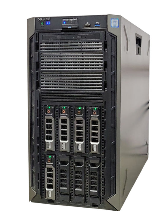 Dell PE T440 - Xeon Bronze 3104 1.70GHz, 16GB DDR4, H730P, 5x 8TB SAS HDDs _
