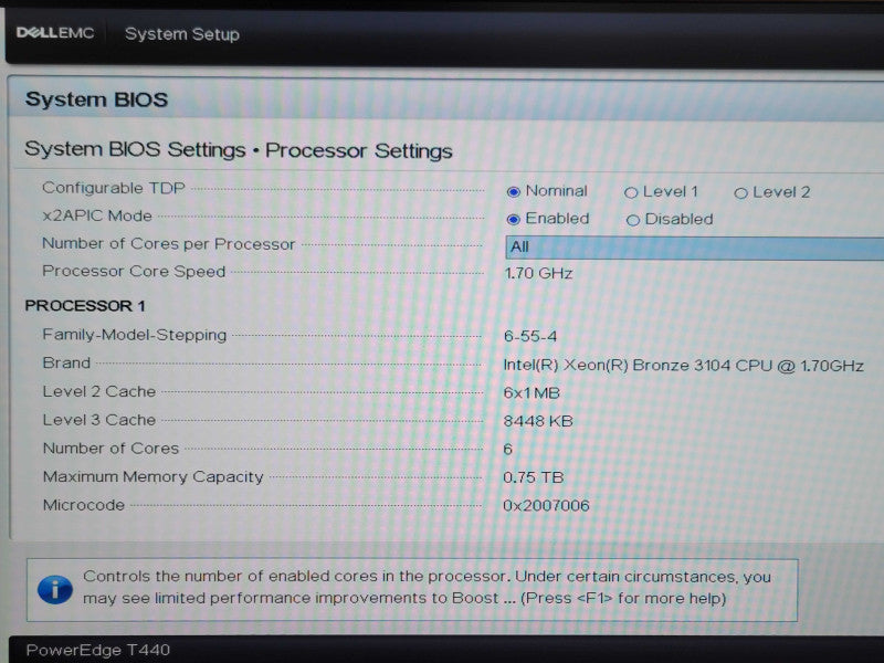 Dell PE T440 - Xeon Bronze 3104 1.70GHz, 16GB DDR4, H730P, 5x 4TB SAS HDDs _