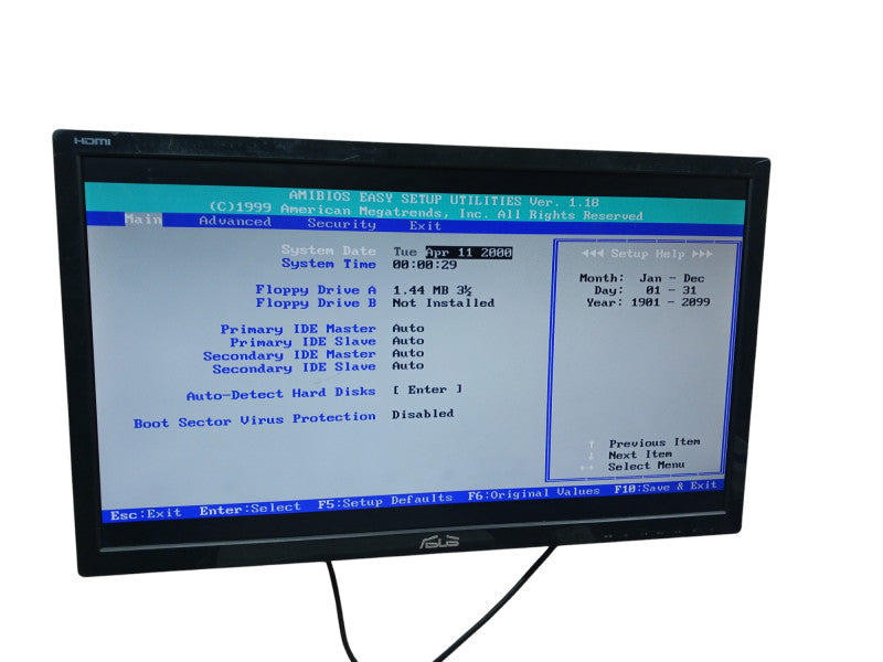 Vintage AMD Athlon K7-700MMX Asus GeForce MX200 32MB 256MB RAM Desktop