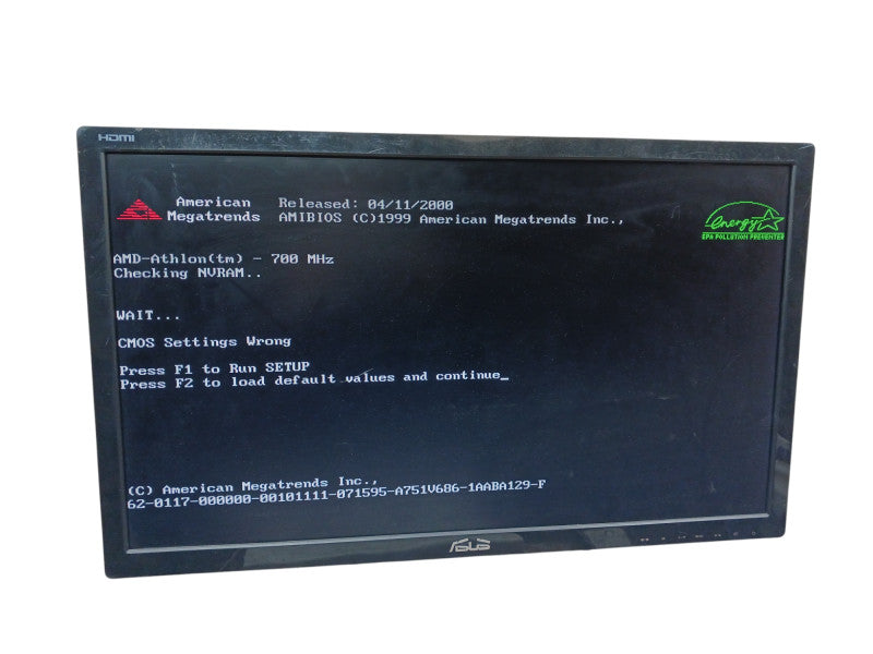 Vintage AMD Athlon K7-700MMX Asus GeForce MX200 32MB 256MB RAM Desktop