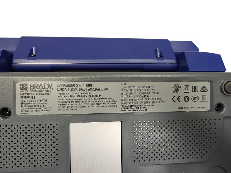 BBP31 Brady Sign and Label Thermal Transfer Printer $