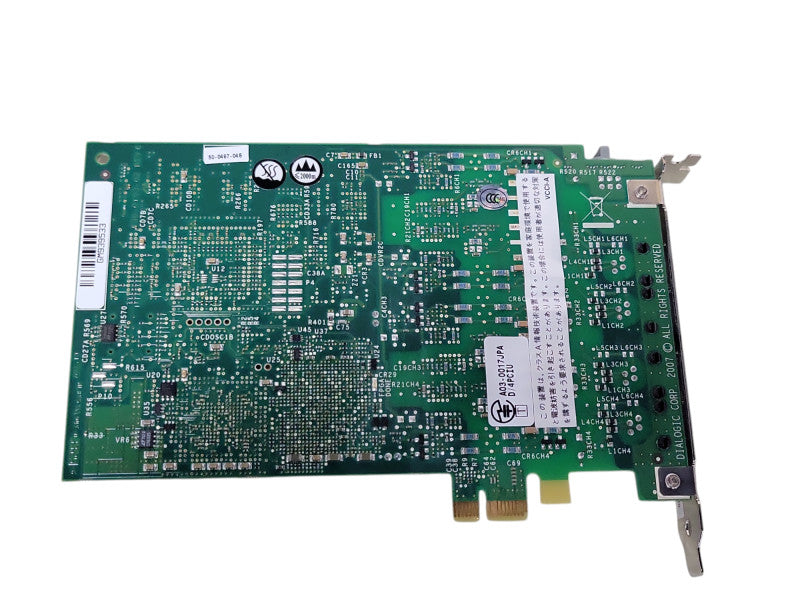 DIALOGIC GM939633 D/4PCIU 4-PORT ANALOG PCI VOICE FAX CARD  _