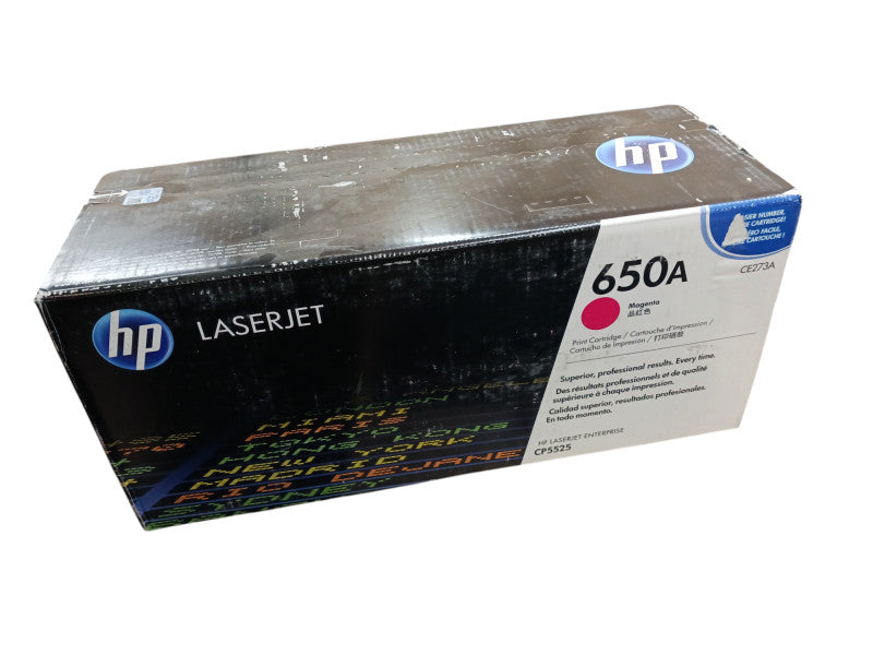 Genuine HP LaserJet 650A Magenta CE273A Print Toner Cartridge Sealed