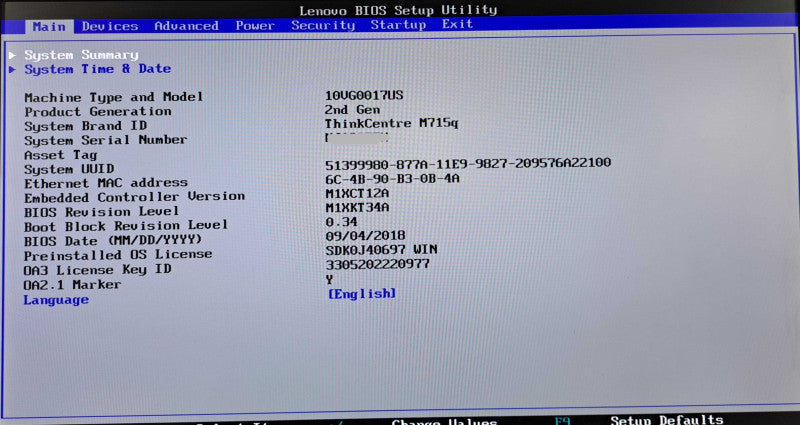 Lenovo ThinkCentre M715q | Ryzen 3 PRO 2200GE @3.20GHz, 8GB RAM, No HDD Q