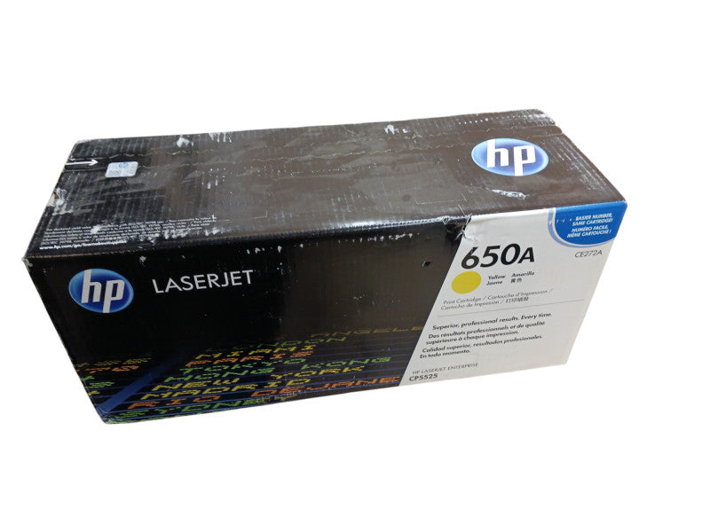 Genuine HP 650A CE272AC Yellow Print Cartridge Sealed