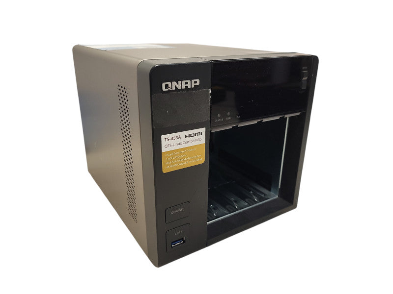 QNAP TS-453A 4-Bay NAS – Intel Quad-Core 4GB RAM No HDD/AC READ $