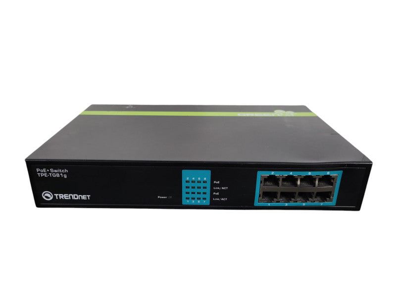 TrendNet TPE-TG81g/A POE+ Gigabit Ethernet Switch 100W !