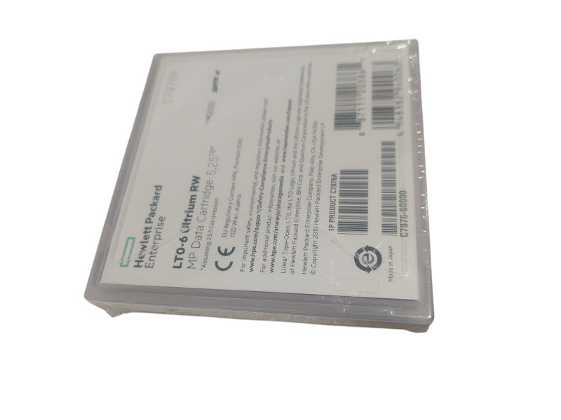 Hewlett Packard LTO-6 Ultrium RW MP Data Cartridge 6.25TB Model: C7976A Q=