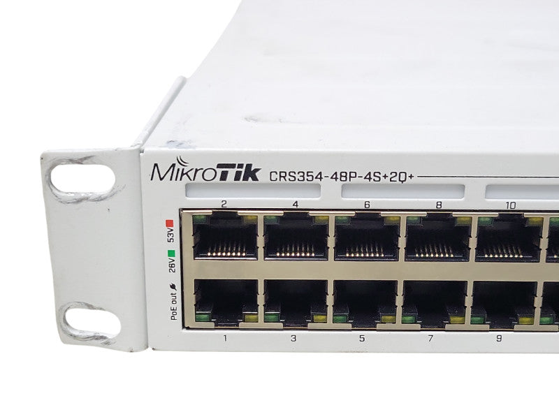 MikroTik CRS354-48P-4S+2Q+RM Cloud Router Switch, READ _
