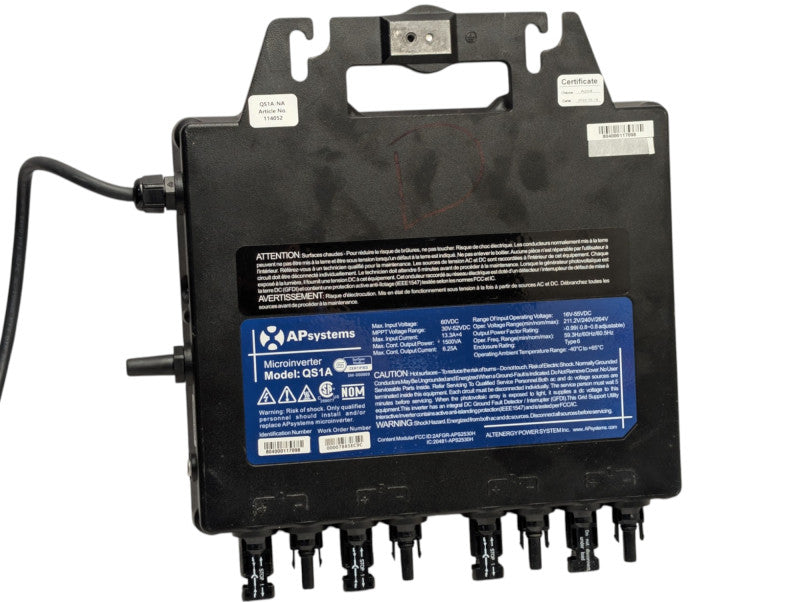 APsystems grid-tied 1500W Microinverter Model QS1A READ  Q-