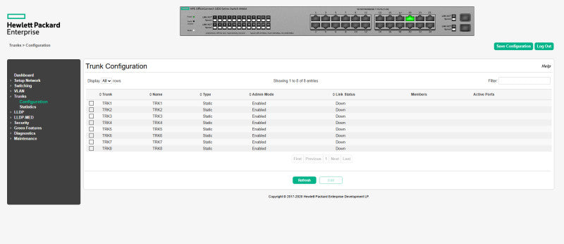 HPE OfficeConnect 1820-24G | 24-Port Gigabit Ethernet Switch | J9980A