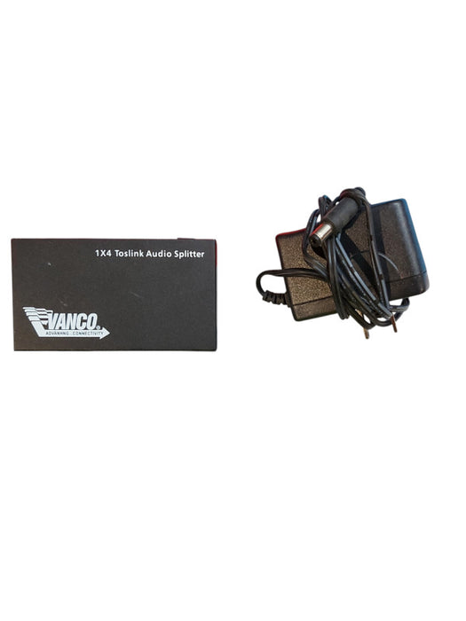 VANCO 1x4 Toslink Audio Splitter