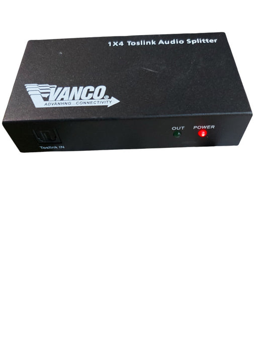 VANCO 1x4 Toslink Audio Splitter