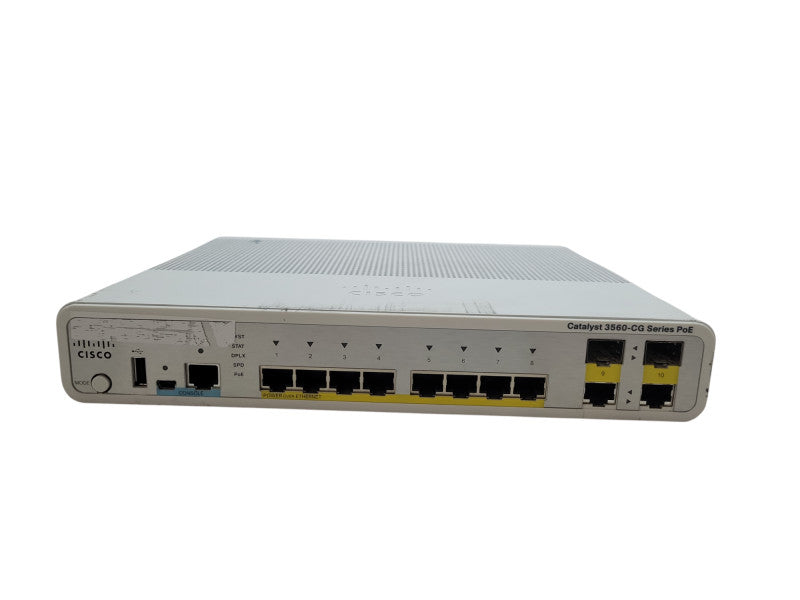 Cisco WS-C3560CG-8PC-S | 8-Port Gigabit PoE Silent Switch |2x Dual Uplink %