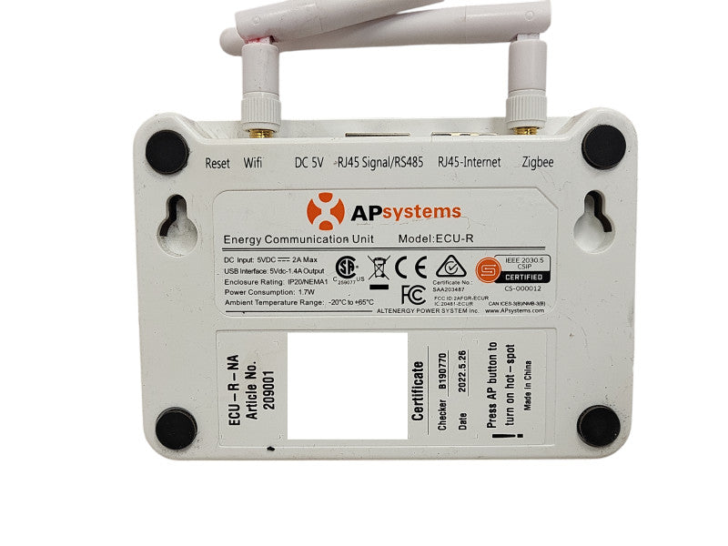 APsystems ECU-R Energy Communication Unit &Gateway Residential Monitoring Q$