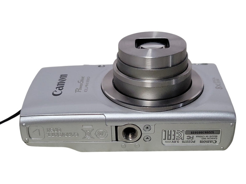 Canon PowerShot ELPH 180 20MP Digital Camera 8x Optical Zoom Silver _