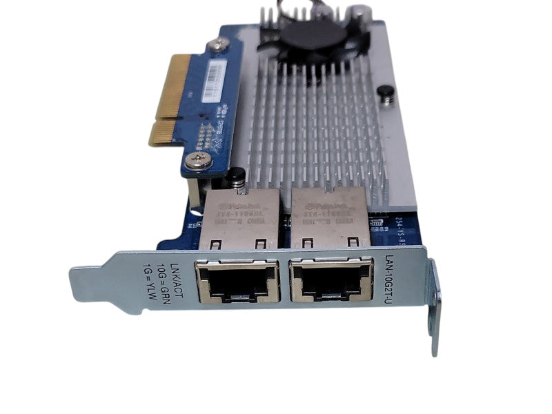 QNAP LAN-10G2T-U Dual Port 10GBASE-T RJ-45 Network Card, LP Bracket _