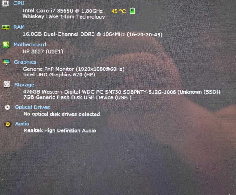 HP EliteBook x360 1030 G4 TOUCH i7-8565U@1.8GHz 16GB RAM 512GB SSD  Lap200