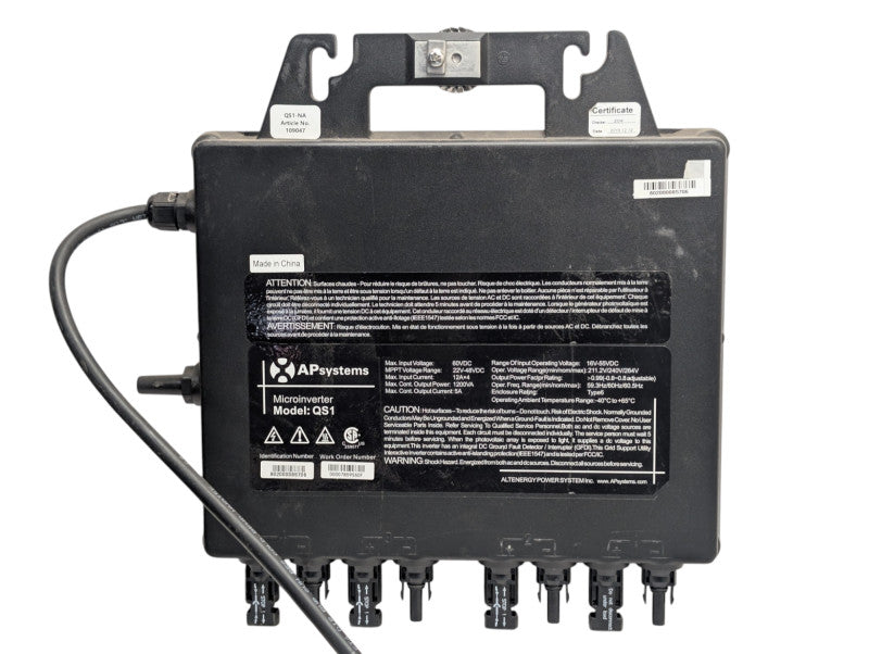 APsystems grid-tied Solar Microinverter Model QS1 READ Q-