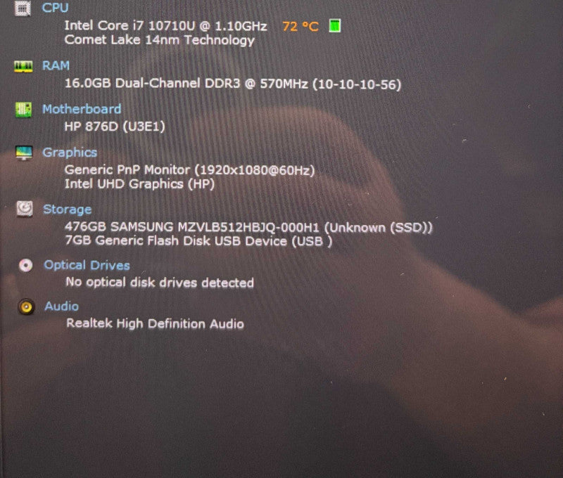 HP EliteBook x360 1030 G7 TOUCH Core i7-10810U 16GB RAM 512GB SSD  Lap200