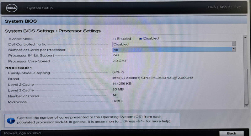 Dell R730xd 2U 12x 3.5" | Xeon E5-2683 v3 @2.0GHz, 32GB DDR4,  H730P Mini