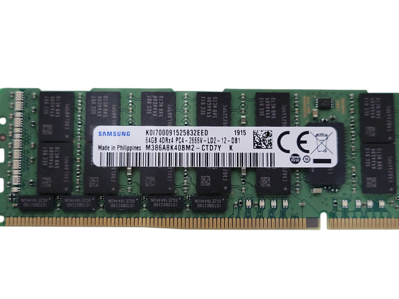 Samsung 64GB 4DRx4 PC4-2666V-LD2 DDR4 Server RAM _