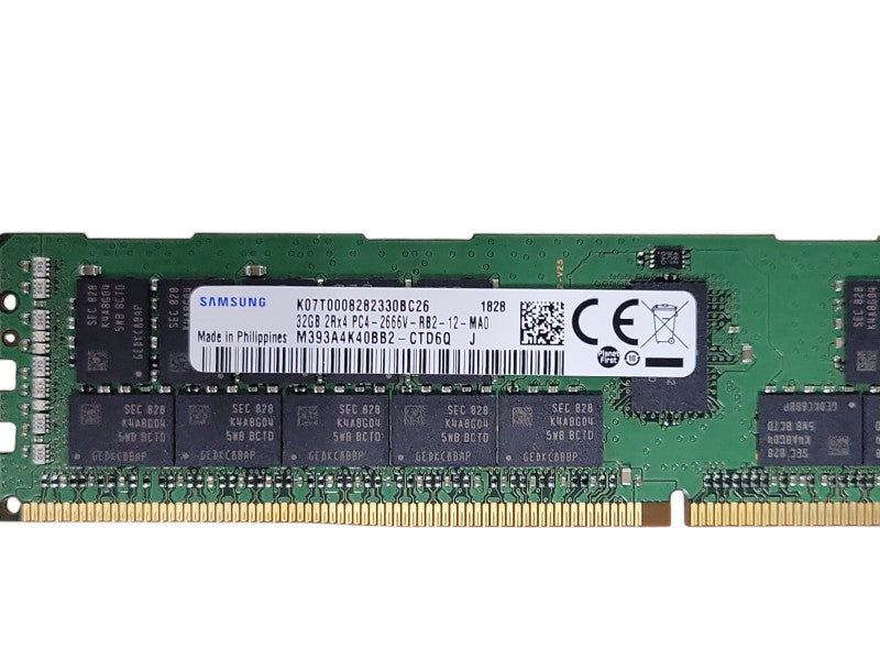 Samsung 32GB 2Rx4 PC4-2666V-RB2 DDR4 Server RAM Q_